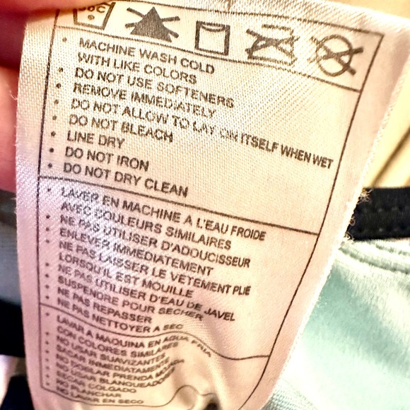 SOLD* Nike Dri Fit Athletic Running Tank, Sky Blue Compression Built in Bra Sz L - Picture 6 of 6